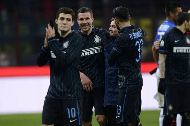 Lukas Podolski, Xherdan Shaqiri Inter Inter Mailand - Sampdoria Genua Coppa Italia giuseppexceleste
