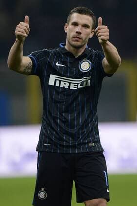 Lukas Podolski Inter Inter Mailand - Sampdoria Genua Coppa Italia giuseppexceleste