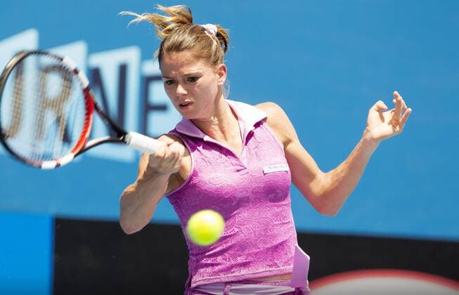 TENNIS - ATP Tennis Herren Australian Open 2015 MELBOURNE,AUSTRALIA,22.JAN.15 - TENNIS - WTA Tennis Damen World Tour, Grand Slam, Australian Open. Image shows Camila Giorgi (ITA).