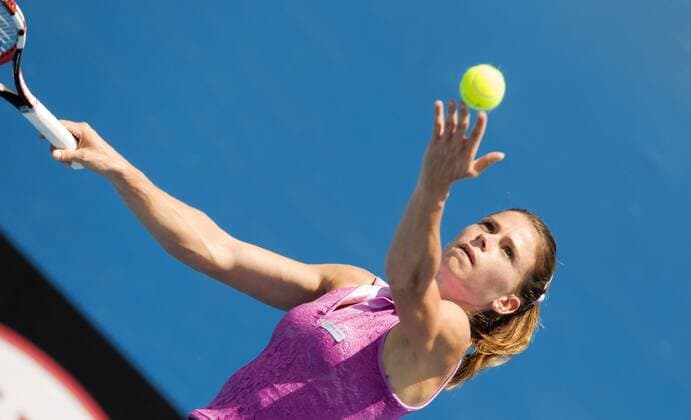 TENNIS - ATP Tennis Herren Australian Open 2015 MELBOURNE,AUSTRALIA,22.JAN.15 - TENNIS - WTA Tennis Damen World Tour, Grand Slam, Australian Open. Image shows Camila Giorgi (ITA).
