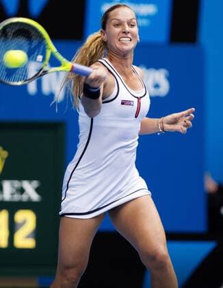 TENNIS - ATP Tennis Herren Australian Open 2015 MELBOURNE,AUSTRALIA,22.JAN.15 - TENNIS - WTA Tennis Damen World Tour, Grand Slam, Australian Open. Image shows Dominika Cibulkova (SVK).