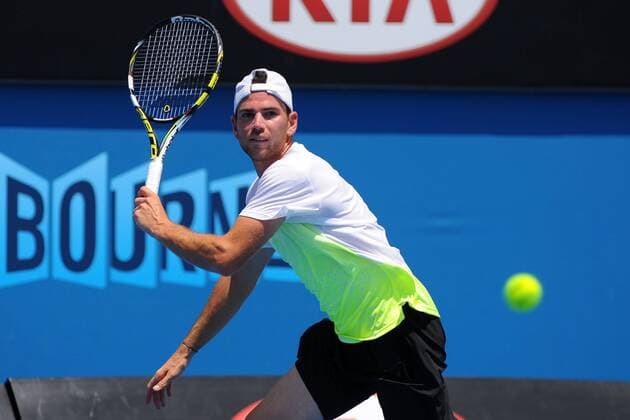 Adrian Mannarino (FRA) TENNIS : Open d Australie - Melbourne - 22 01 2015 TennisMagazine Panoramlc 
