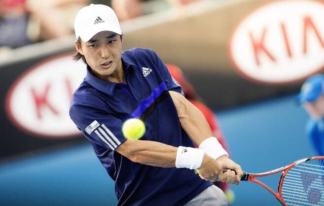 TENNIS - ATP Tennis Herren Australian Open 2015 MELBOURNE,AUSTRALIA,22.JAN.15 - TENNIS - ATP World Tour, Grand Slam, Australian Open. Image shows Go Soeda (JPN).