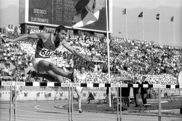 Leichtathletik-EM in Athen, 400 m Hürden: Wjatscheslaw Skomorochow (UdSSR)