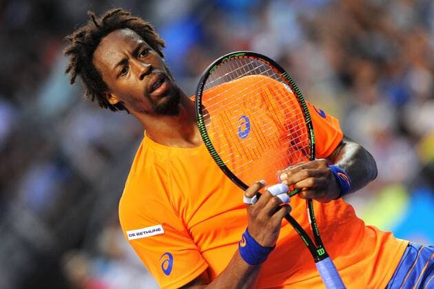 Gael Monfils (FRA) TENNIS : Open d Australie - Melbourne - 22 01 2015 TennisMagazine Panoramlc 