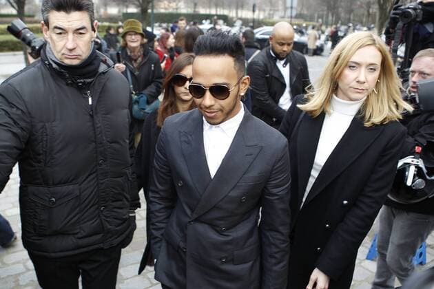 Lewis Hamilton LouisVuitton Modenschau - Pret a Porter Homme - Automne Hiver 2015-2016 - 22 01 2015 MichaelBaucherx 