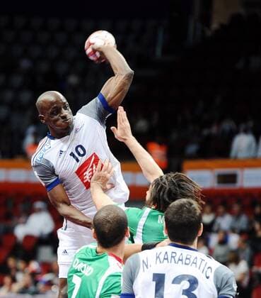 Doha, MENS HANDBALL World Championship WM Weltmeisterschaft Frankreich - Algerien ALIX NYOKAS  20150122NB576