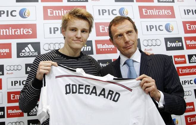 Real Madrid PK Neuzugang, Martin Odegaard and Emilio Butragueno. xANGELxRIVEROx 