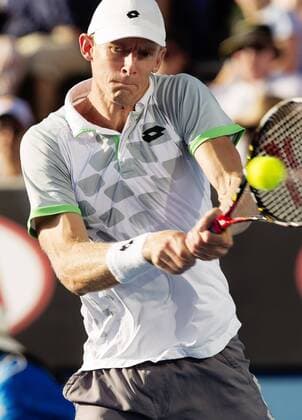 TENNIS - ATP Tennis Herren Australian Open 2015 MELBOURNE,AUSTRALIA,23.JAN.15 - TENNIS - ATP World Tour, Grand Slam, Australian Open. Image shows Kevin Anderson (RSA).
