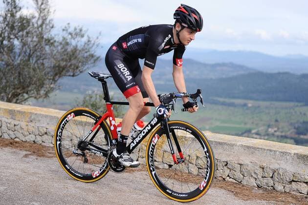 Emanuel BUCHMANN ( GER Team BORA - Argon 18 ) - Aktion - Querformat - quer - horizontal - Event Veranstaltung: Team BORA-Argon 18 - Photoshooting - Fototermin - Pressetermin - Teamfotos - Saison 2015 - Location Ort: Mallorca - Spaien - Spanien - Europe - Europa - Date Datum: 22.01.2015