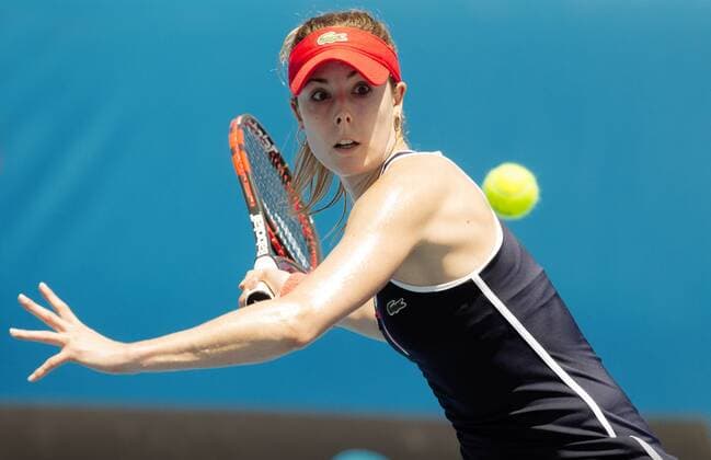 TENNIS - WTA Tennis Damen Australian Open 2015 MELBOURNE,AUSTRALIA,24.JAN.15 - TENNIS - WTA Tour, Grand Slam, Australian Open. Image shows Alize Cornet (FRA).