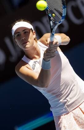 TENNIS - WTA Tennis Damen Australian Open 2015 MELBOURNE,AUSTRALIA,24.JAN.15 - TENNIS - WTA Tour, Grand Slam, Australian Open. Image shows Garbine Muguruza (ESP).