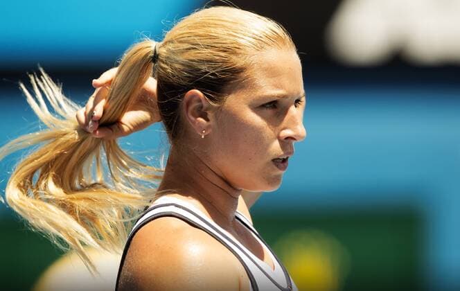 TENNIS - WTA Tennis Damen Australian Open 2015 MELBOURNE,AUSTRALIA,24.JAN.15 - TENNIS - WTA Tour, Grand Slam, Australian Open. Image shows Dominika Cibulkova (SVK).