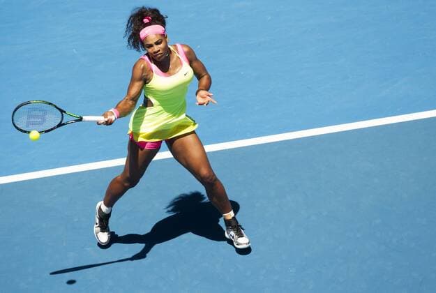 TENNIS - WTA Tennis Damen Australian Open 2015 MELBOURNE,AUSTRALIA,24.JAN.15 - TENNIS - WTA Tour, Grand Slam, Australian Open. Image shows Serena Williams (USA).