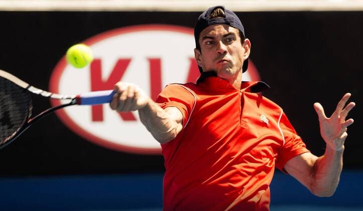 TENNIS - ATP Tennis Herren Australian Open 2015 MELBOURNE,AUSTRALIA,24.JAN.15 - TENNIS - ATP World Tour, Grand Slam, Australian Open. Image shows Guillermo Garcia-Lopez (ESP).