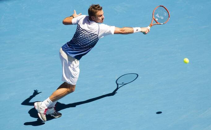 TENNIS - ATP Tennis Herren Australian Open 2015 MELBOURNE,AUSTRALIA,24.JAN.15 - TENNIS - ATP World Tour, Grand Slam, Australian Open. Image shows Stanislas Wawrinka (SUI).