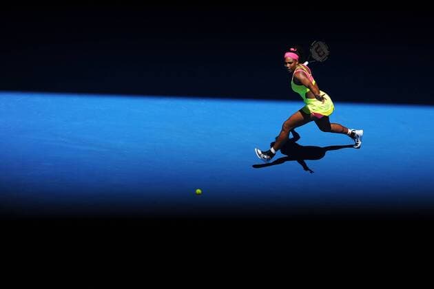 Serena Williams (USA) TENNIS : Open d Australie - Melbourne - 24 01 2015 TennisMagazine Panoramlc 