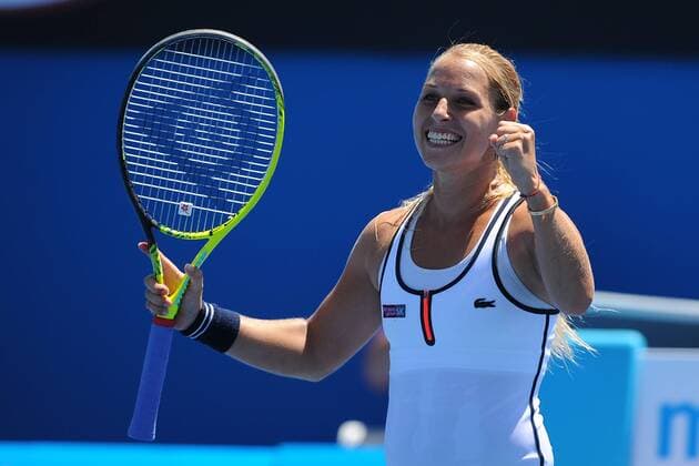 Dominika Cibulkova (SVK) TENNIS : Open d Australie - Melbourne - 24 01 2015 TennisMagazine Panoramlc 
