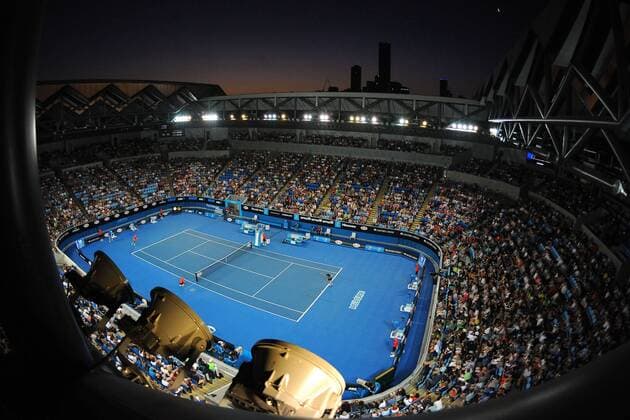 Illustration TENNIS : Open d Australie - Melbourne - 24 01 2015 TennisMagazine Panoramlc 