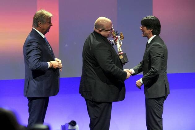 Deutscher Medienpreis. Karlheinz Kögel , Peter Altmaier ( CDU ) und Bundestrainer Joachim Löw anläßlich der Verleihung des Deutschen Medienpreises am 23.01.2015 im Kongress Centrum Baden Baden. Peter Altmaier ( CDU )