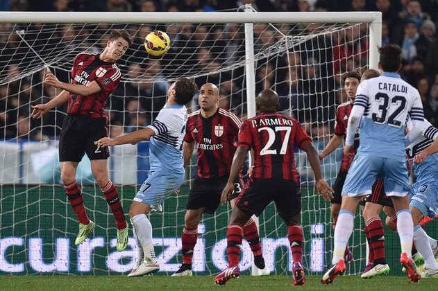 Giacomo Bonaventura Milan, Lorik Cana Lazio Roma 24-01-2015 Stadio Olimpico, Football Calcio Serie A Lazio - Milan. Foto Andrea Staccioli Insidefoto andreaxstaccioli