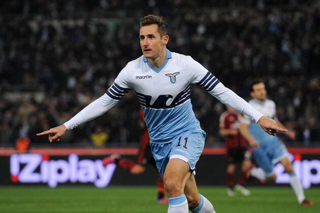 Miroslav Klose Lazio Goal celebration Roma 24-01-2015 Stadio Olimpico, Football Calcio Serie A Lazio Roma - AC Milan. andreaxstaccioli