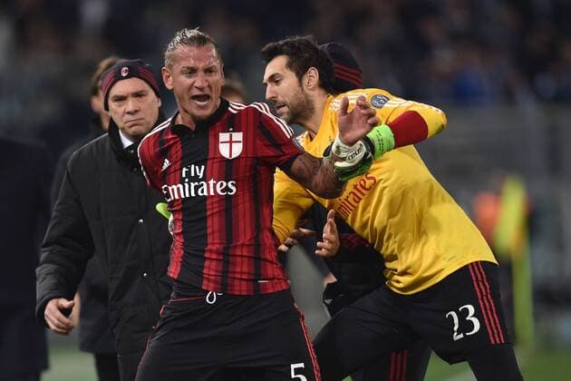 Philippe Mexes . Philippe Mexes Milan Sent off - Serie A Lazio Rom - Milan AC - Foto AndreaxStaccioli Insidefoto andreaxstaccioli