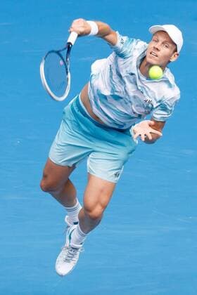 January 25, 2015: 7th seed Tomas Berdych (CZE) in action in a 4th round match on day seven of the 2015 Australian Open grand slam tennis tournament at Melbourne Park in Melbourne, Australia. . Tennis 2015: Australian Open JAN 25 - ZUMAc04_