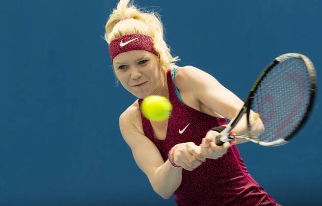TENNIS - WTA Tennis Damen Australian Open 2015 MELBOURNE,AUSTRALIA,25.JAN.15 - TENNIS - WTA World Tour, Grand Slam, Australian Open, juniors. Image shows Katharina Hobgarski (GER).