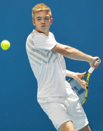 TENNIS - ATP Tennis Herren Australian Open 2015 MELBOURNE,AUSTRALIA,25.JAN.15 - TENNIS - ATP World Tour, Grand Slam, Australian Open, juniors. Image shows Tim Sandkaulen (GER).