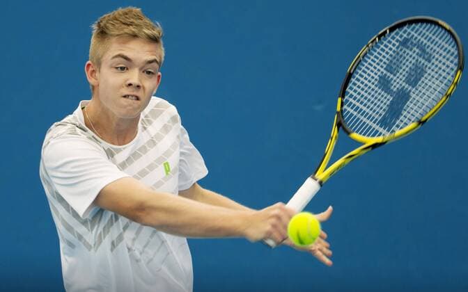 TENNIS - ATP Tennis Herren Australian Open 2015 MELBOURNE,AUSTRALIA,25.JAN.15 - TENNIS - ATP World Tour, Grand Slam, Australian Open, juniors. Image shows Tim Sandkaulen (GER).