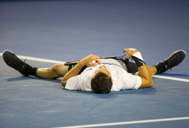 Grigor, Dimitrov - Australian Open 2015 - Ambience- - Melbourne Park Tennis Centre - Melbourne - Victoria - Australia
