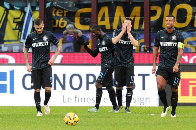 An Milano 25 01 2015 - campionato di calcio serie A Inter Mailand vs FC Turin: Enttäuschung Inter 