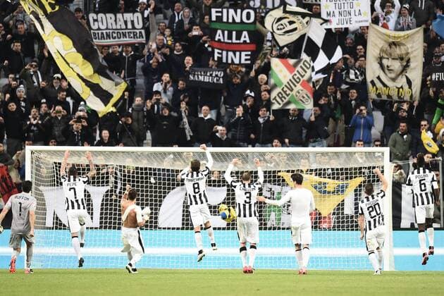 Mg Torino 25 01 2015 - campionato di calcio serie A Juventus Turin- Schlussjubel Juventus 