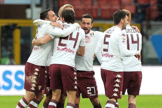 An Milano 25 01 2015 - campionato di calcio serie A Inter Mailand vs FC Turin: Schlussjubel Torino 