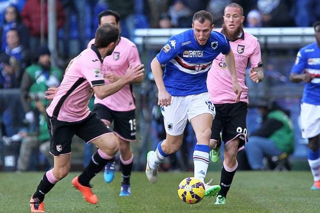 IPP20150125 Football - soccer: Serie A, Sampdoria Genua - US Palermo, vasco Regini xHOCHxZWEIx xItalyxPhotoxPressx 