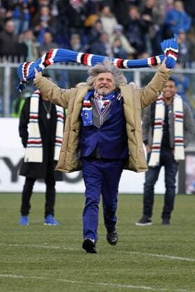 IPP20150125 Football - soccer: Serie A, Sampdoria Genua - US Palermo, president Sampdoria massimo ferrero xHOCHxZWEIx xItalyxPhotoxPressx 