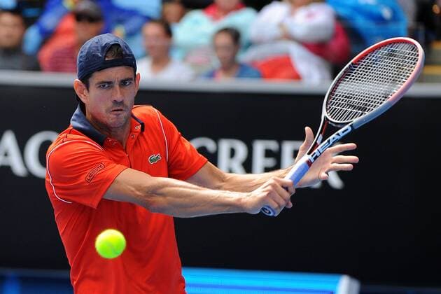 Guillermo Garcia Lopez (ESP) TENNIS : Open d Australie - Melbourne - 26 01 2015 TennisMagazine Panoramlc 