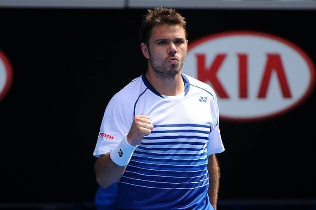 Stanislas Wawrinka (SUI) TENNIS : Open d Australie - Melbourne - 26 01 2015 TennisMagazine Panoramlc 