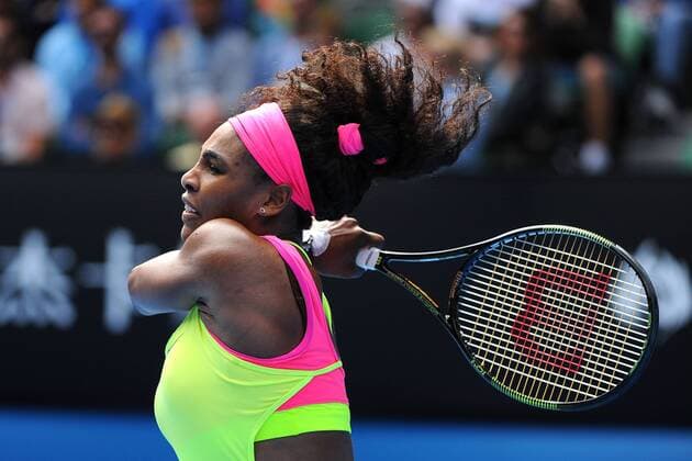 Serena Williams (USA) TENNIS : Open d Australie - Melbourne - 26 01 2015 TennisMagazine Panoramlc 