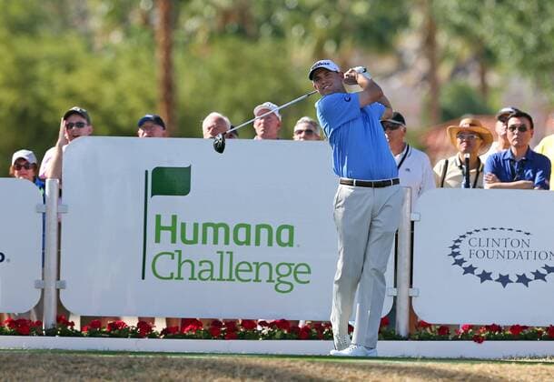 January 25, 2015 Bill Haas in action during the final round of the Humana Challenge in partnership with The Clinton Foundation on the Arnold Palmer Private Course at PGA Golf Herren West in La Quinta, California. .CharlesxBaus CSM PGA GOLF 2015: Humana Challenge - Final Round JAN 25 - ZUMAcb8_