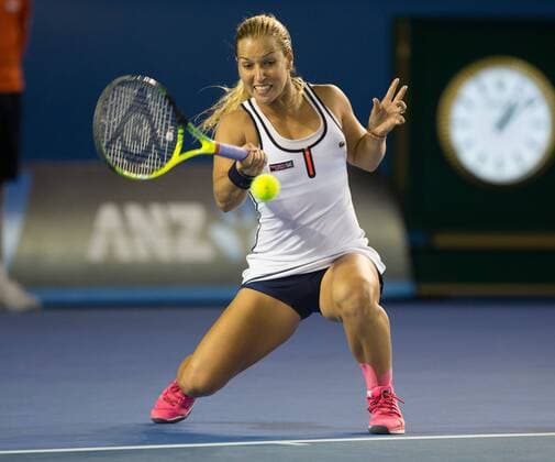 Dominika Cibulkova (SVK) Tennis - Australian Open 2015 - Grand Slam ATP Tennis Herren WTA Tennis Damen - Melbourne Olympic Park - Melbourne - Victoria - Australia - 26 January 2015.