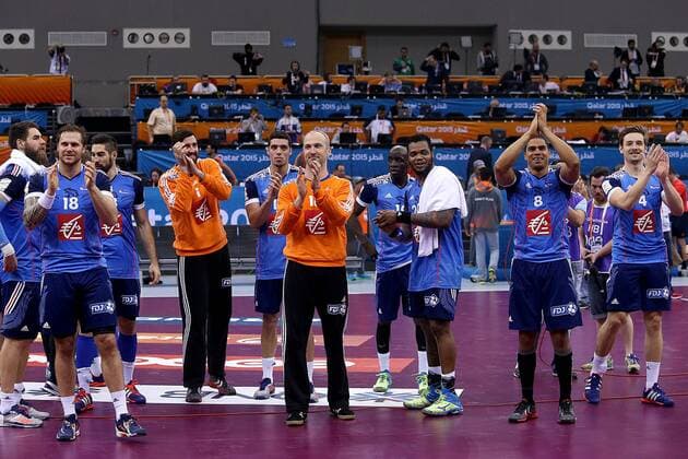 24th World Handball Championship, eighth-finals, France - Argentina 26.01.2015., Ali Bin Hamad Al Attiya Arena, Doha, Qatar - 24th World Handball Championship, eighth-finals, France - Argentina. Thierry Omeyer.  GoranxStanzl PIXSELL