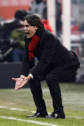 Aktuell Fußball, Italien, Coppa Italia, AC Mailand - Lazio Rom Coppa Italia AC Milan - Lazio Rom Filippo Inzaghi 