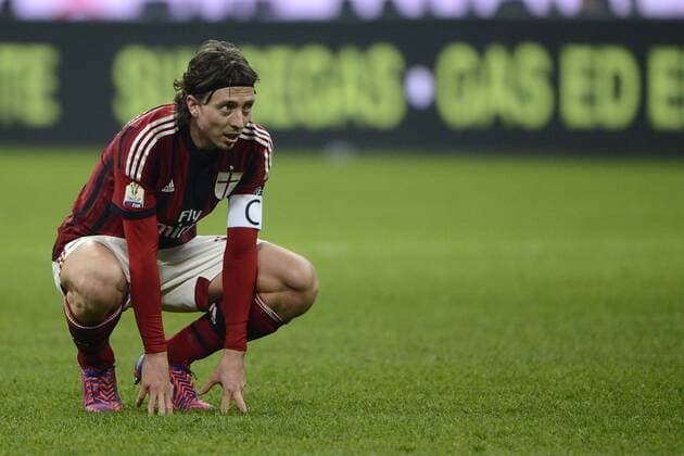 Aktuell Fußball, Italien, Coppa Italia, AC Mailand - Lazio Rom Delusione Riccardo Montolivo Milan Coppa Italia AC Milan - Lazio Rom giuseppexceleste