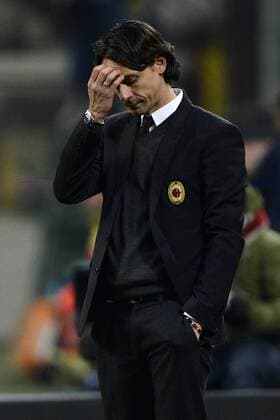 Aktuell Fußball, Italien, Coppa Italia, AC Mailand - Lazio Rom Filippo Inzaghi Milan Coppa Italia AC Milan - Lazio Rom giuseppexceleste