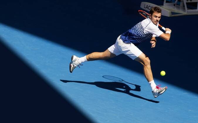 TENNIS - ATP Tennis Herren Australian Open 2015 MELBOURNE,AUSTRALIA,28.JAN.15 - TENNIS - ATP World Tour, Grand Slam, Australian Open. Image shows Stanislas Wawrinka (SUI).