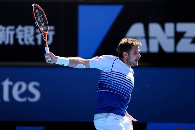 Stanislas Wawrinka (SUI) TENNIS : Open d Australie - Melbourne - 28 01 2015 TennisMagazine Panoramlc 