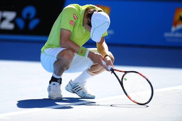 Kei Nishikori (JPN) TENNIS : Open d Australie - Melbourne - 28 01 2015 TennisMagazine Panoramlc 