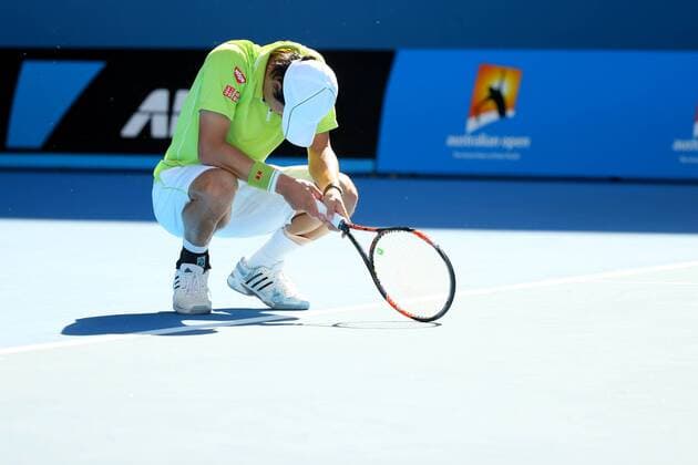Kei Nishikori (JPN), JANUARY 28, 2015 - Tennis : 2015 Australian Open tennis tournament Men s quarter-final in Melbourne, Australia. Noxthirdxpartyxsales  (umqa020621)